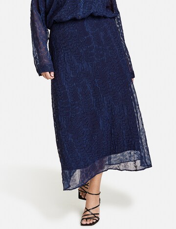 SAMOON Skirt in Blue: front