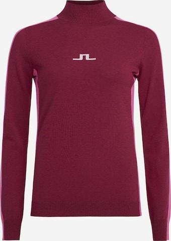 J.Lindeberg Athletic Sweater 'Adia' in Red: front
