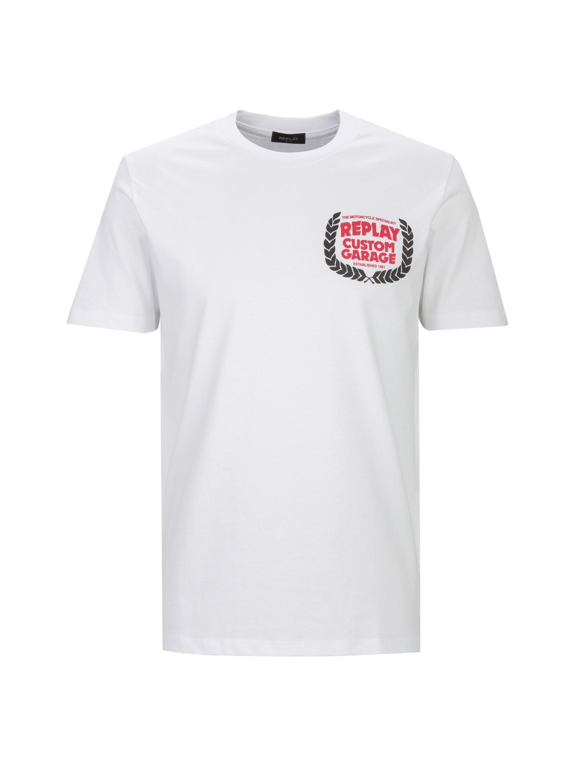 REPLAY T-Shirt 'Panther' in XXXL in weiß, Produktansicht