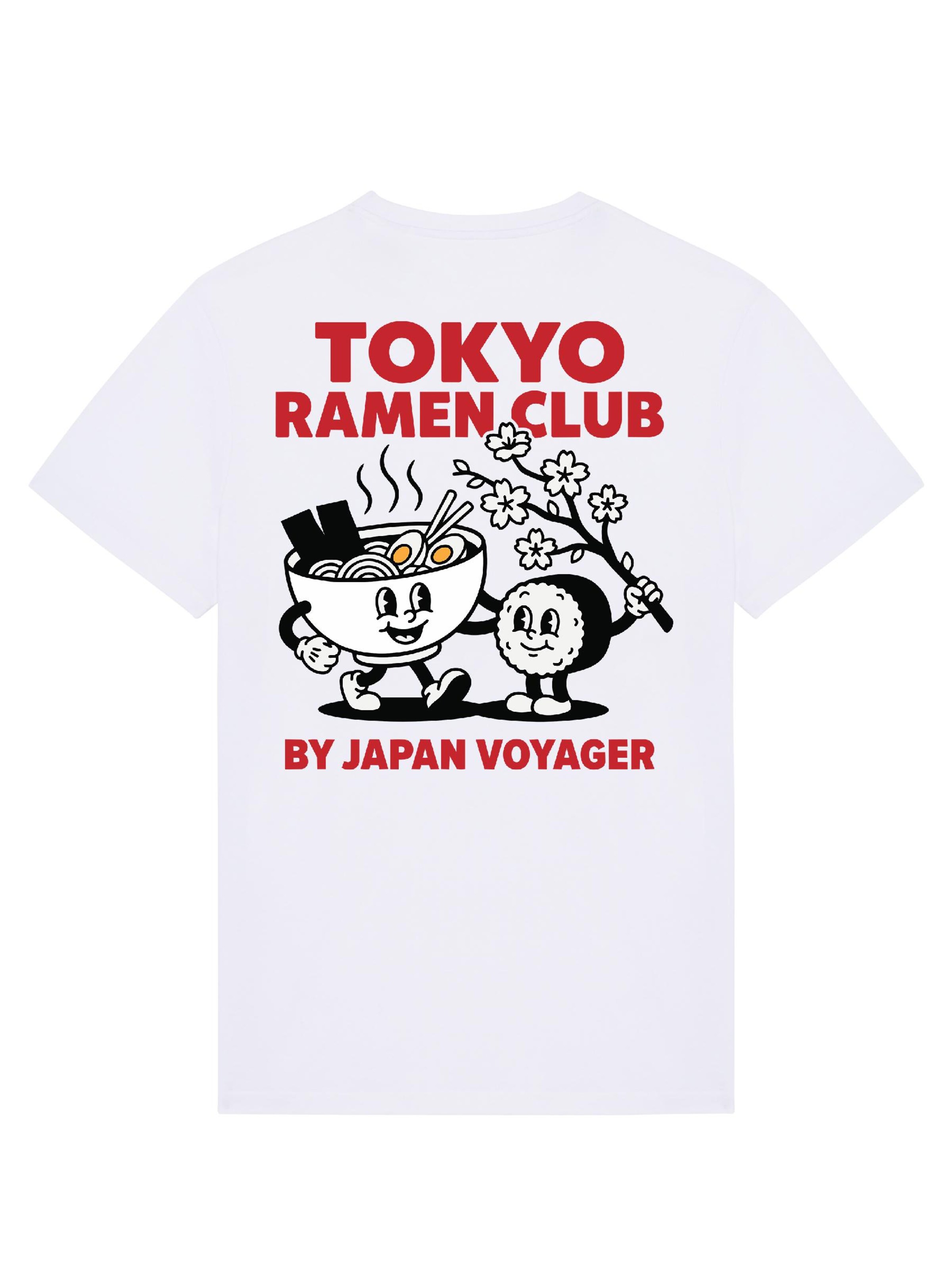 RoamLikeSummer Shirt 'Ramen Club'‌‌‌‌‌‌‌‌‌‌ in Weiß: Vorderseite