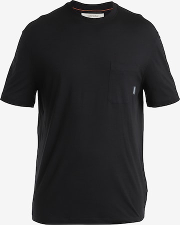 ICEBREAKER - Camisa funcionais 'Tech Lite III' em preto: frente