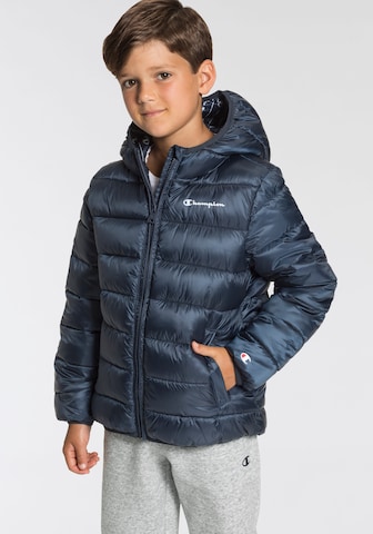 Champion Authentic Athletic Apparel Winterjas 'LEGACY' in Blauw: voorkant