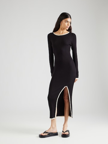 Lindex Knitted dress 'Jade' in Black: front