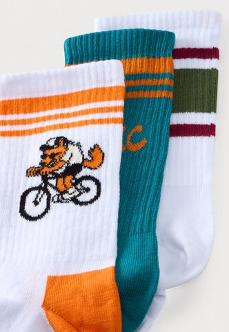 Happy Socks Socks 'Bike Wolf' in Green
