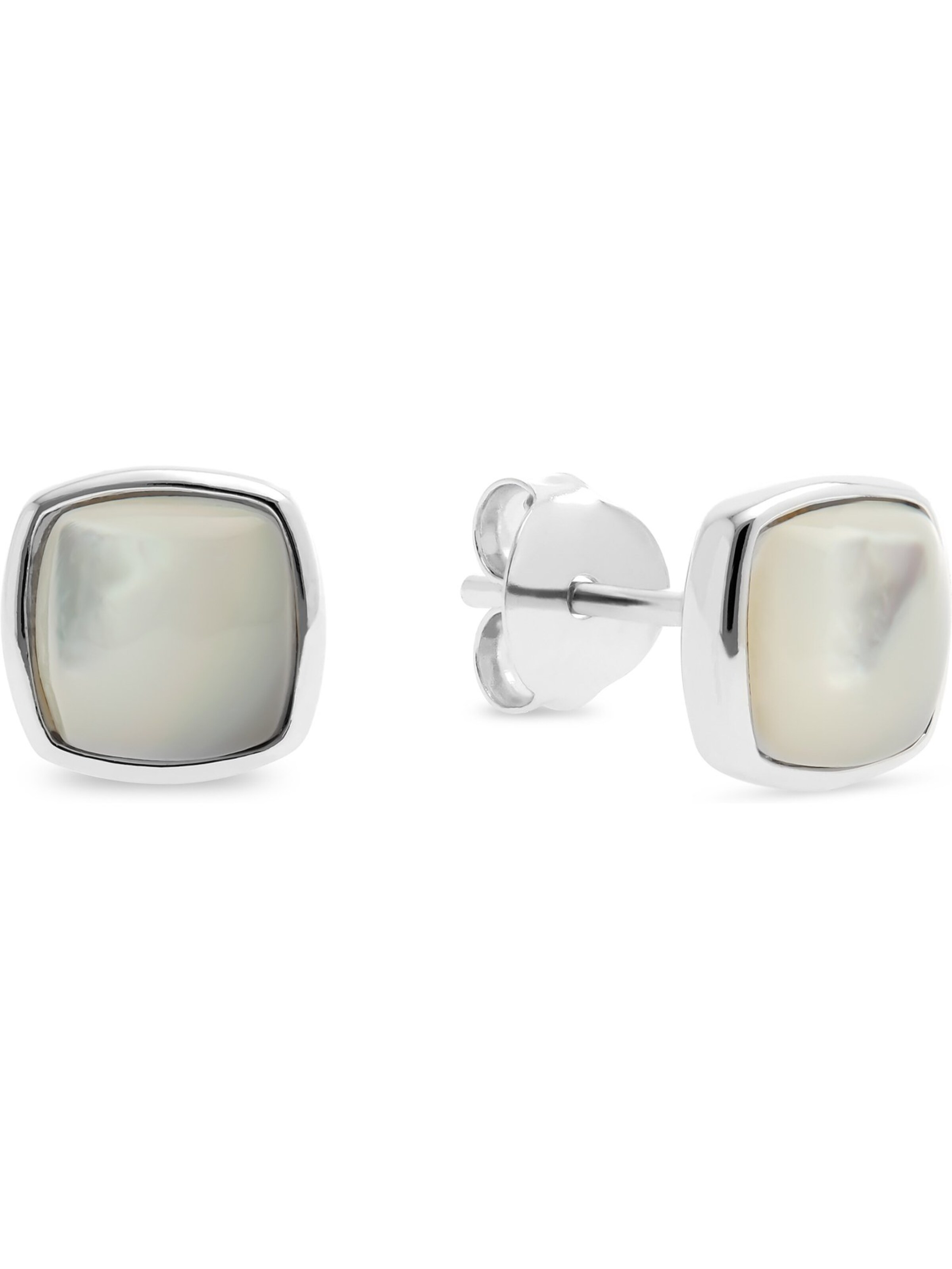 CHRIST Earrings in Silver: front