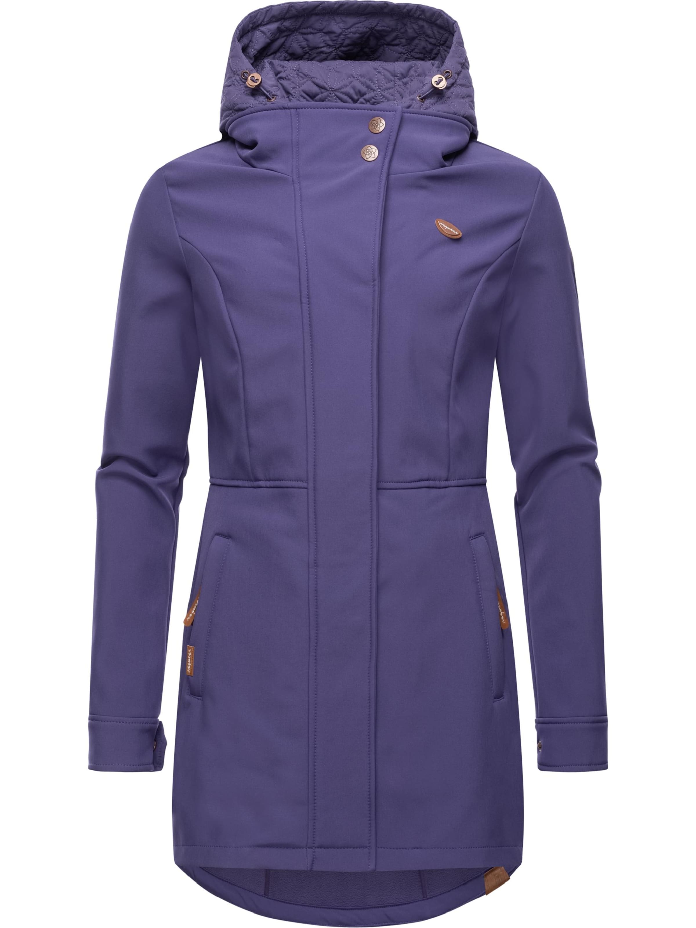 Manteau fonctionnel 'Ybela' Ragwear en violet : devant