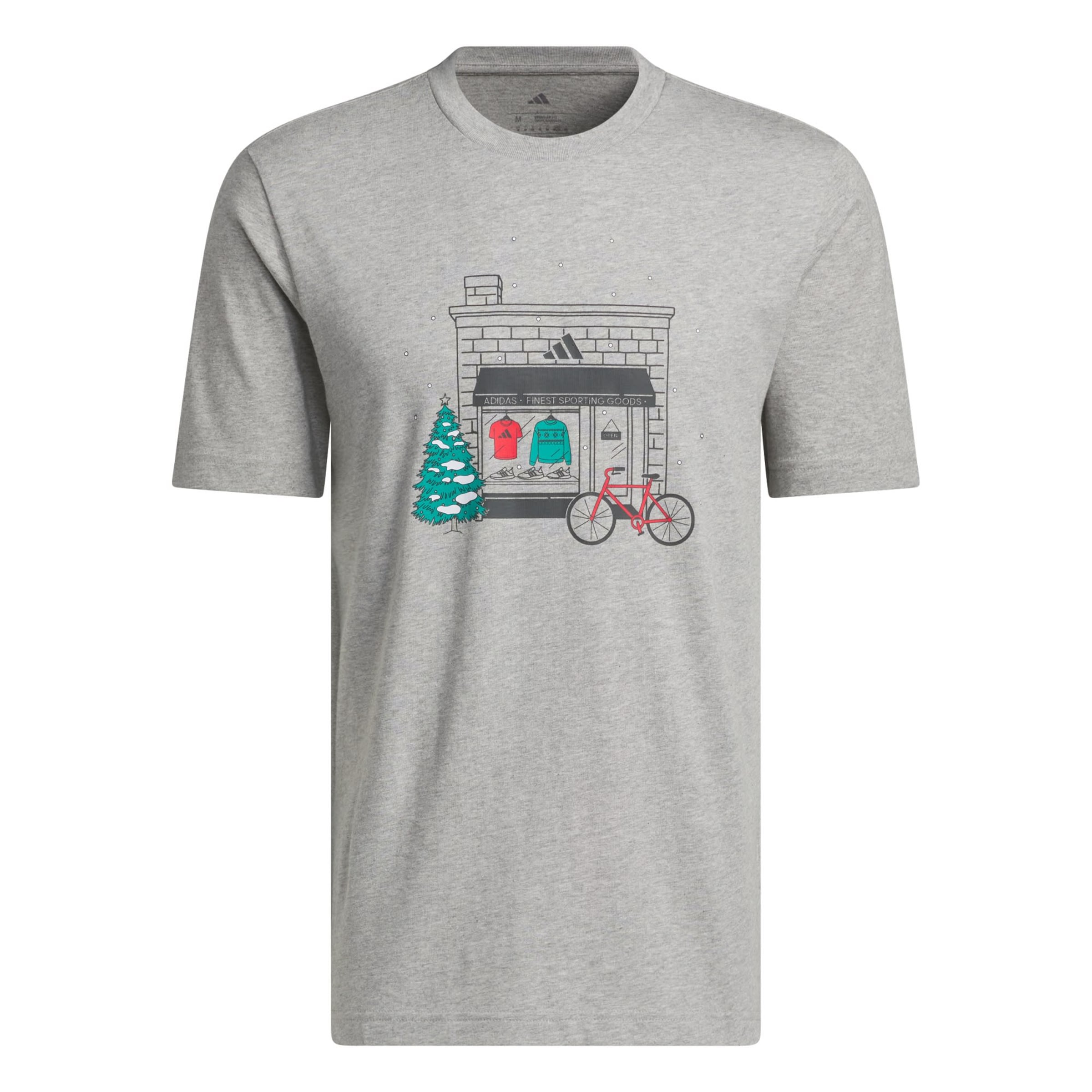 ADIDAS SPORTSWEAR - Camiseta 'Holiday Shop' en gris: frente