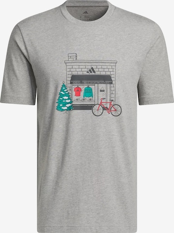 ADIDAS SPORTSWEAR - Camiseta 'Holiday Shop' en gris: frente