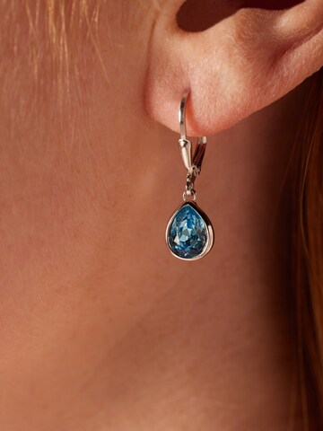 Lucardi Earrings in Silver: front