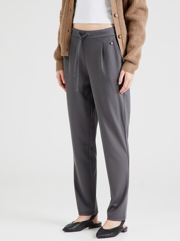 Fransa Tapered Trousers in Grey: front
