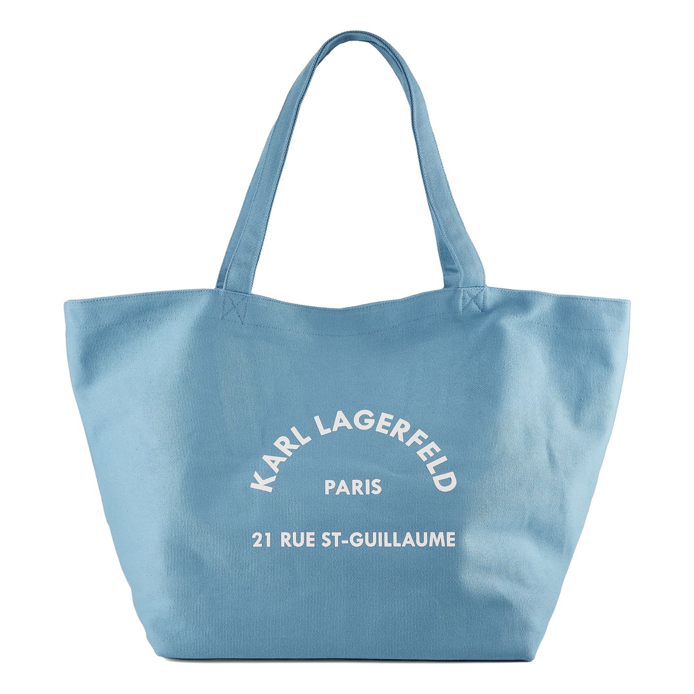 Karl Lagerfeld - Shopper 'Rue St-Guillaume' en azul: frente