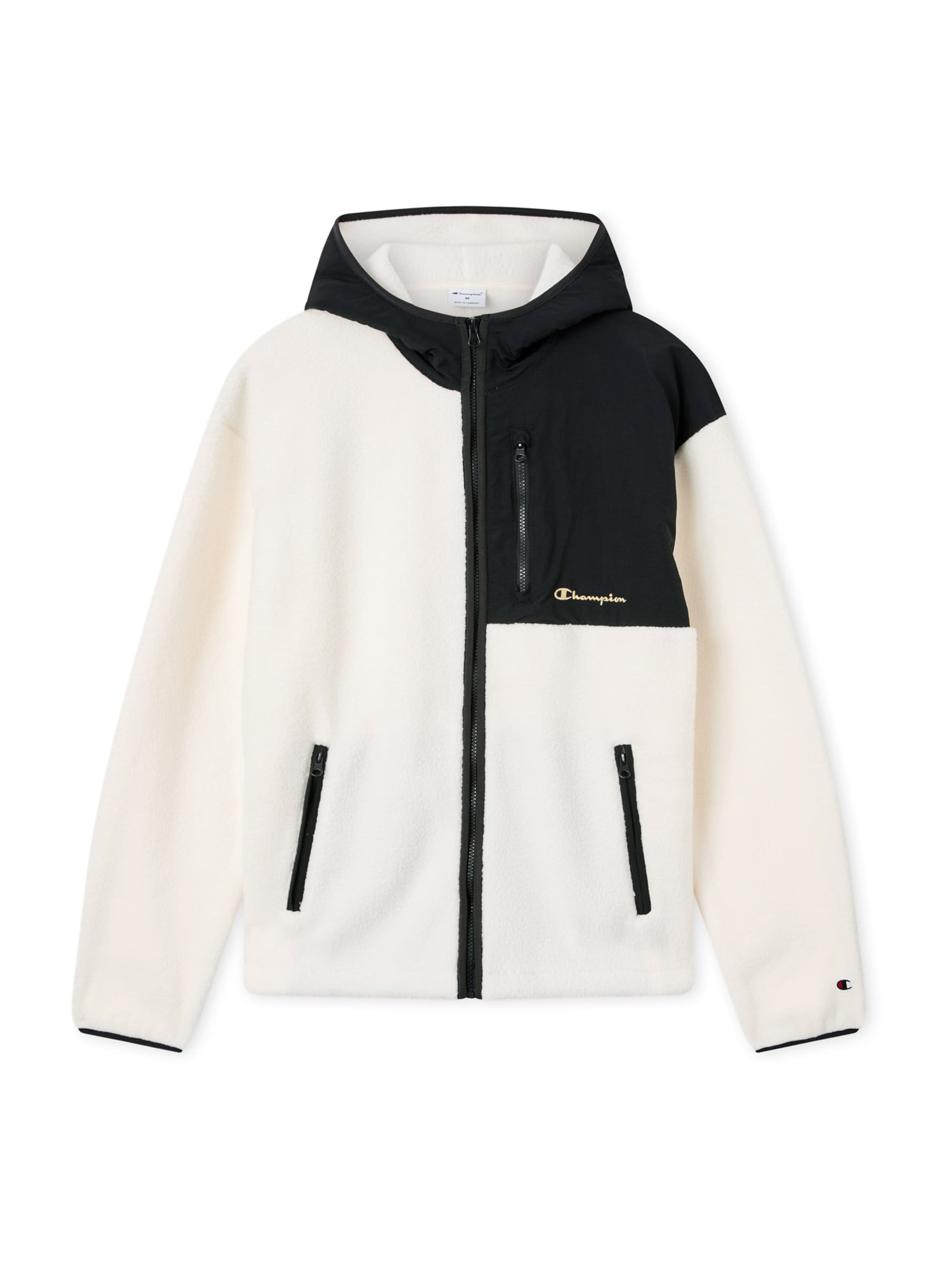 Champion Fleece jas in Geel: voorkant