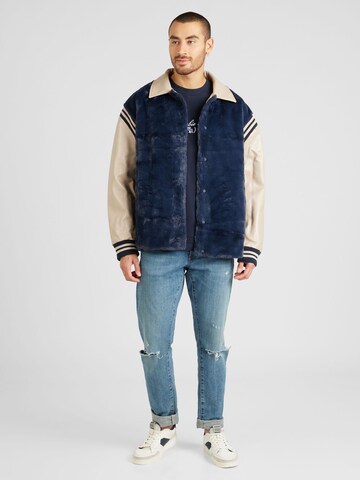 TOPMAN Between-Season Jacket 'Varsity' in Blue