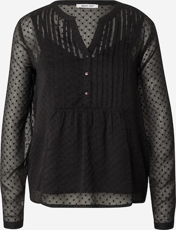 ABOUT YOU Blouse 'Insa' in Zwart: voorkant