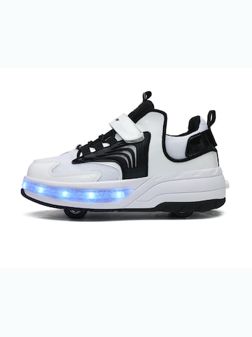 HUSKSWARE Inline and Roller Skates in White: front