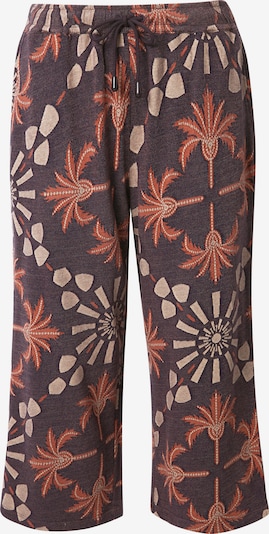 Ulla Popken Nohavice - béžová / hnedá / červená, Produkt