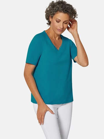 Goldner T-Shirt in Grün