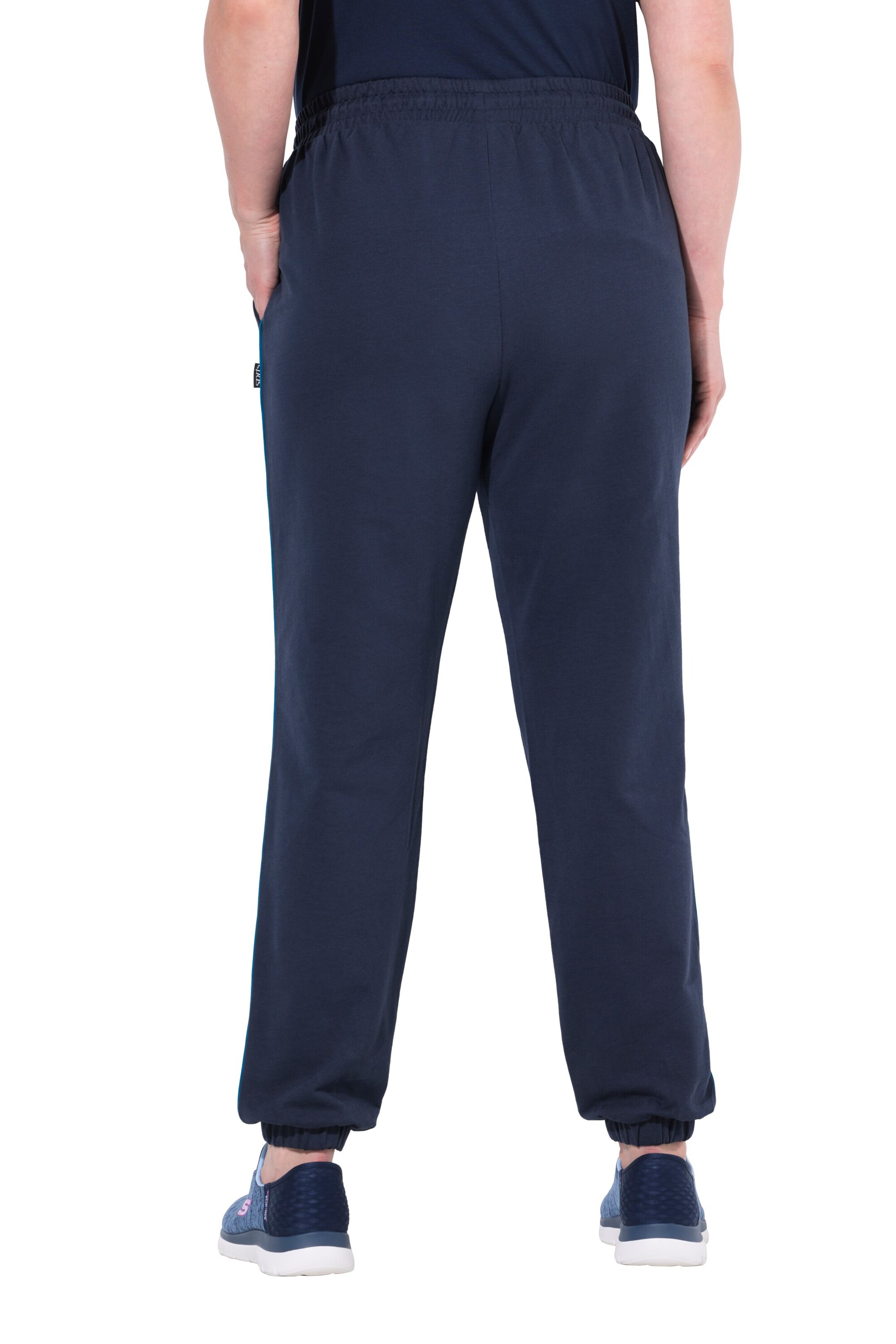 Ulla Popken Tapered Broek in Blauw