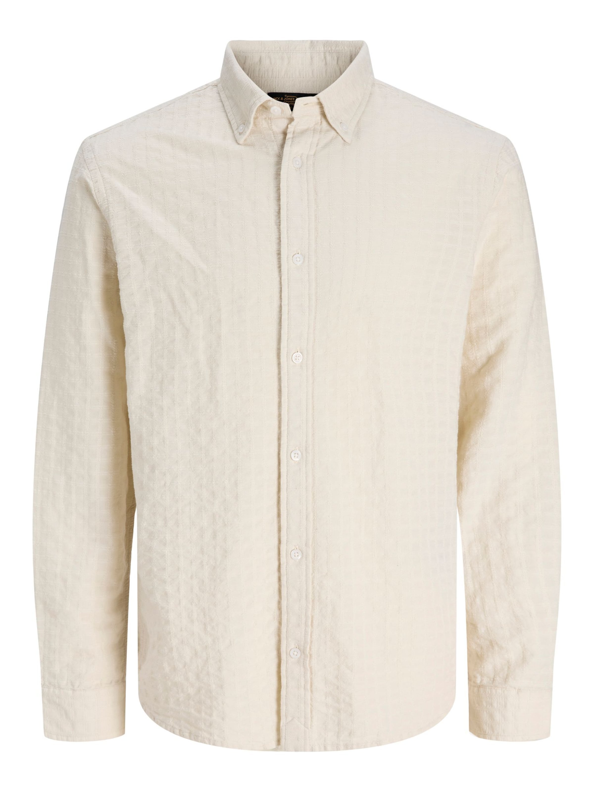 JACK & JONES Button Up Shirt in XXL in Cream, Item view