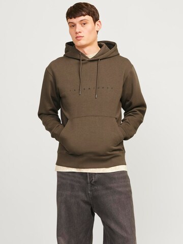 JACK & JONES Sweatshirt 'JJEStar' i brun: forside