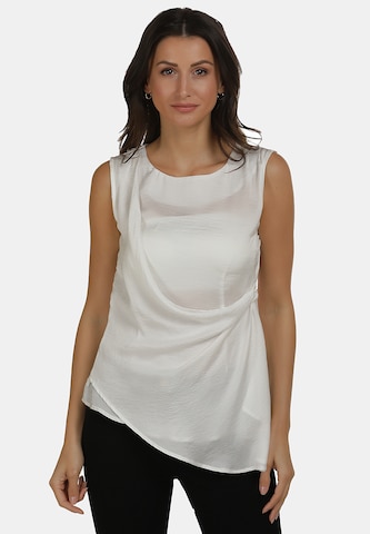 usha WHITE LABEL Blouse in Wit: voorkant