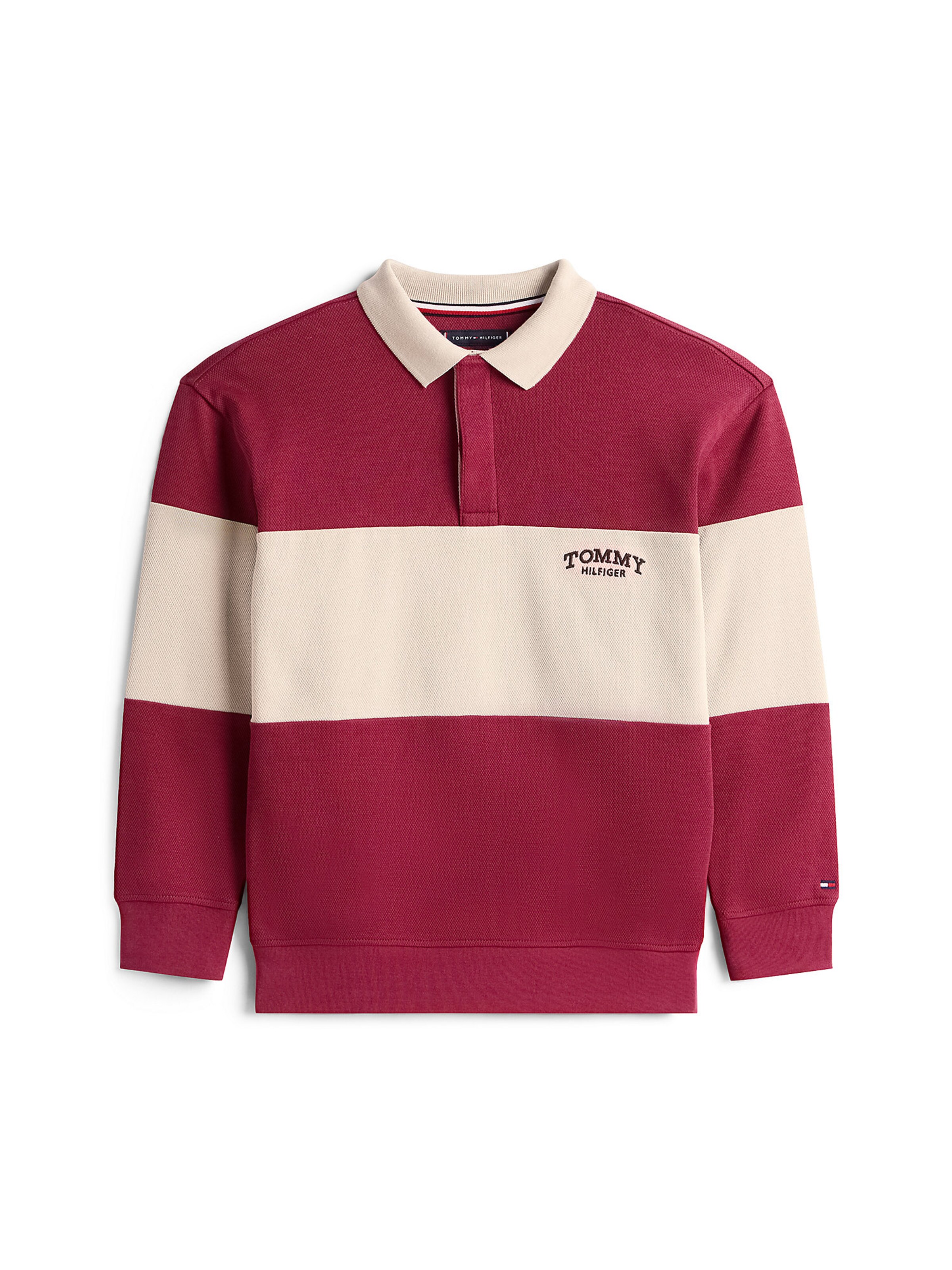 TOMMY HILFIGER Sweatshirt in Rood: voorkant
