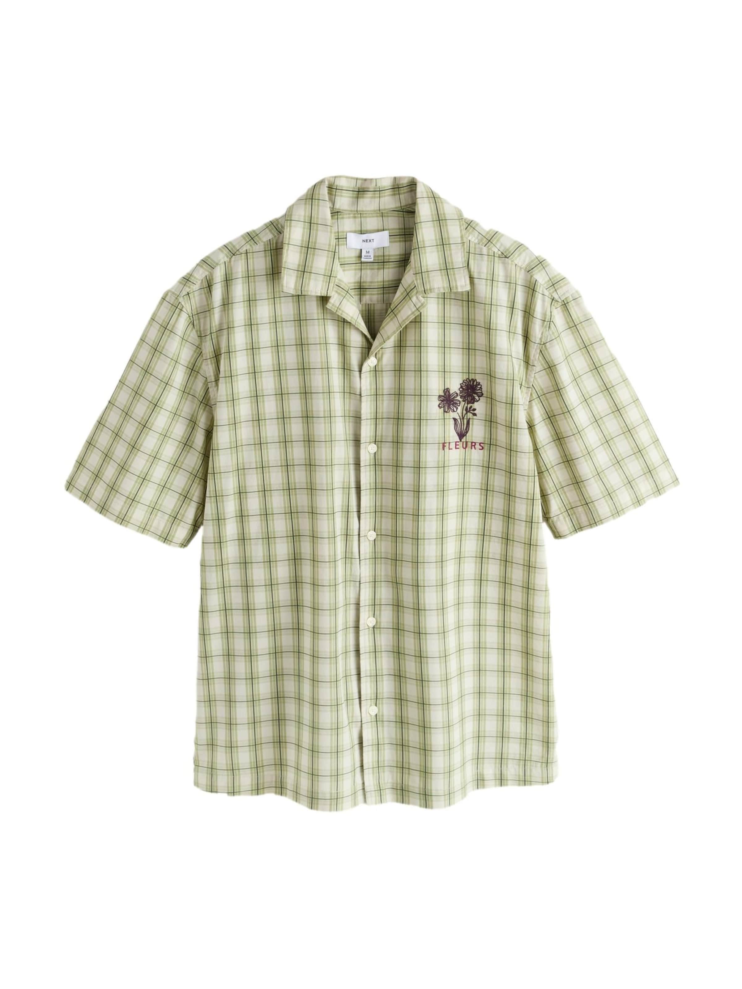 Coupe regular Chemise Next en vert : devant