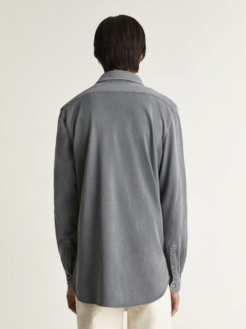 Coupe regular Chemise 'New Honeycomb ' Scalpers en gris