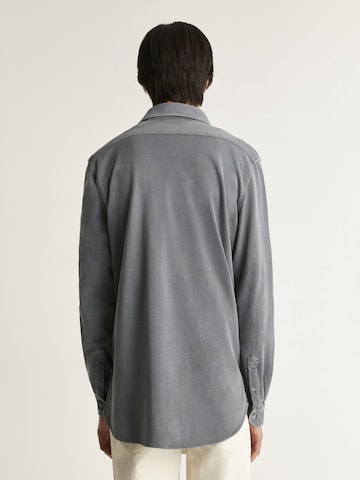 Regular fit Camicia 'New Honeycomb ' di Scalpers in grigio