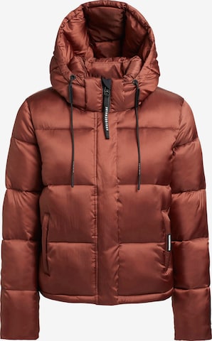 khujo Winter Jacket ' STINE ' in Brown: front