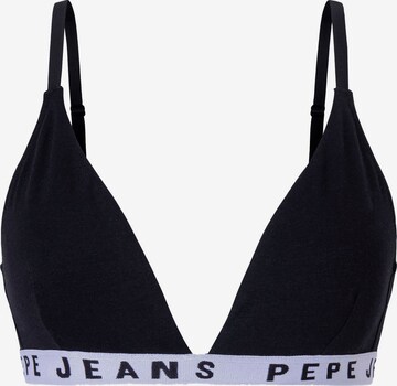 Pepe Jeans Triangel BH in Schwarz: predná strana