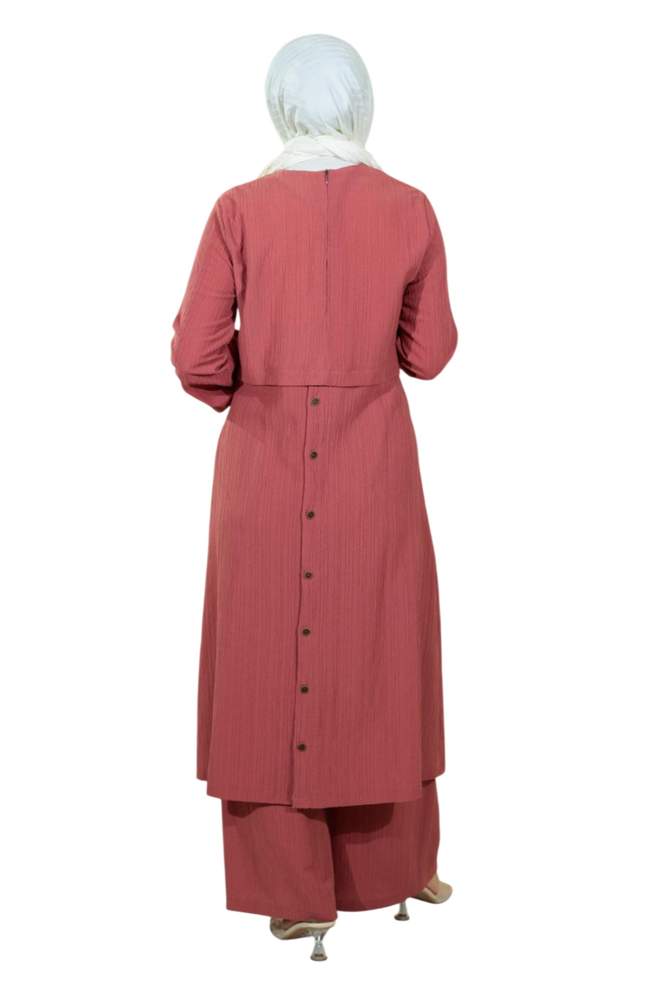 Pantalons de tailleur MODAMIHRAM en rose