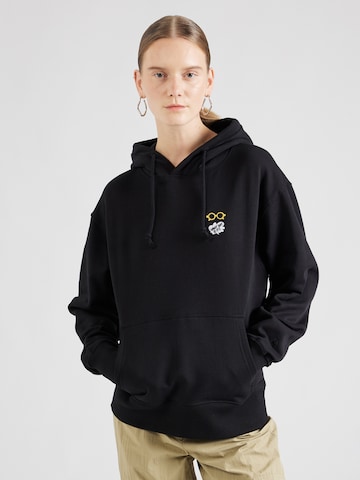 Sweat-shirt Wemoto en noir : devant