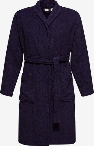 ESPRIT Short Bathrobe in Blue: front