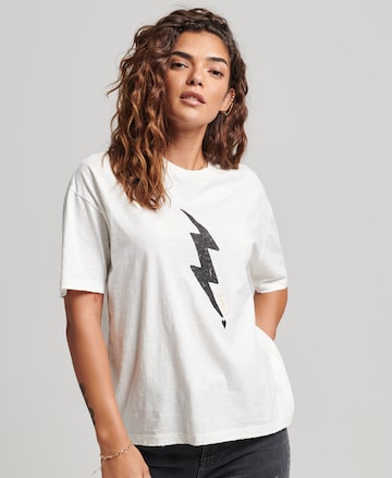 Superdry T-Shirt in Beige: predná strana