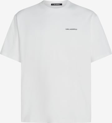 balta Karl Lagerfeld Marškinėliai 'Rue St-Guillaume': priekis