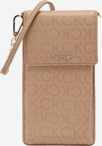 Protection pour smartphone Calvin Klein en marron