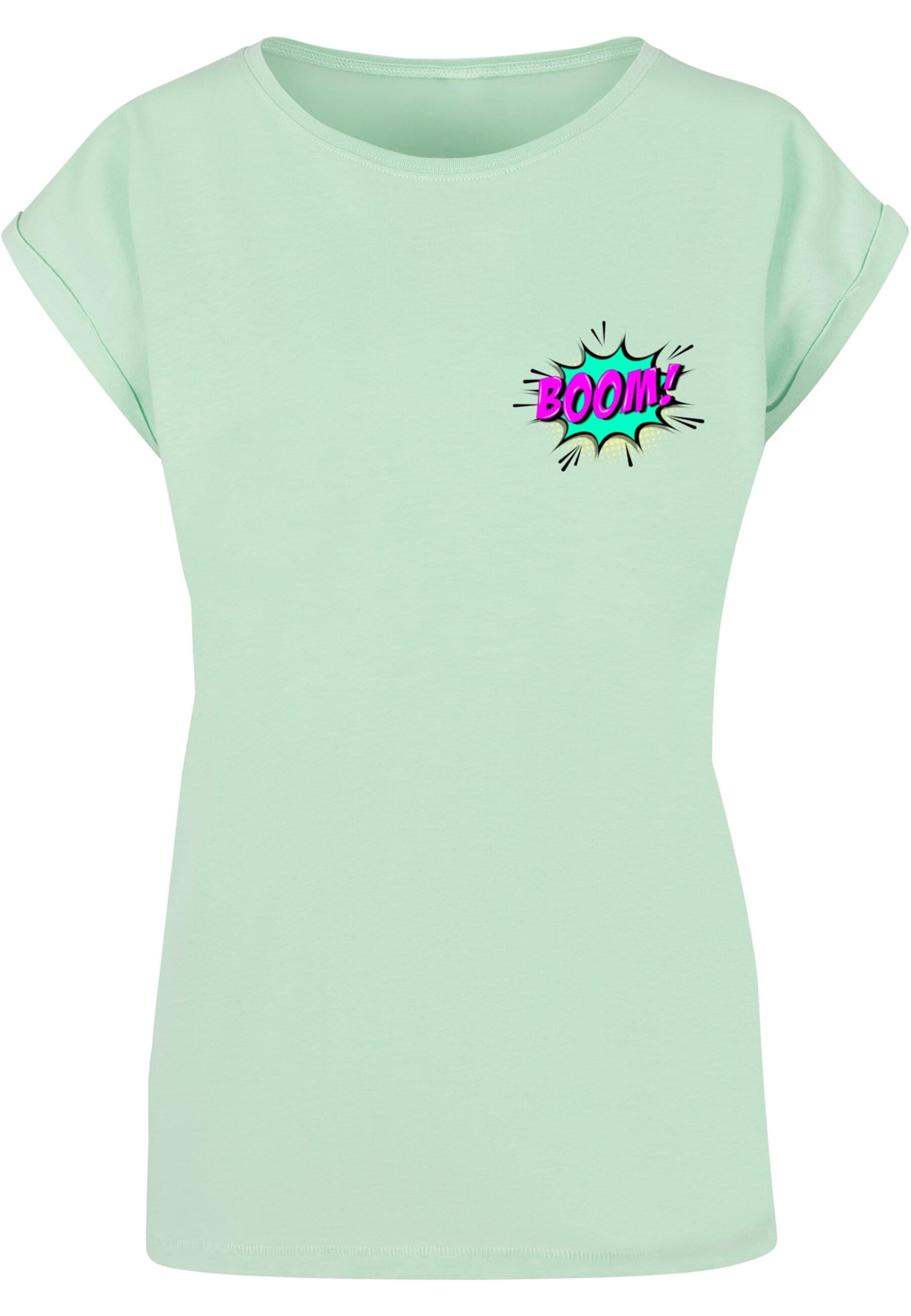 Merchcode Shirt 'Boom Comic' in Green: front