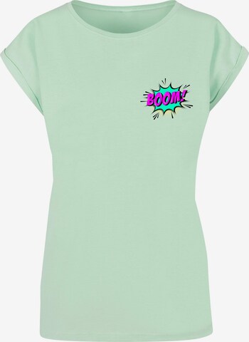 Merchcode Shirt 'Boom Comic' in Green: front