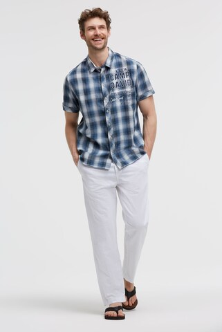 CAMP DAVID Regular fit Button Up Shirt in Blue