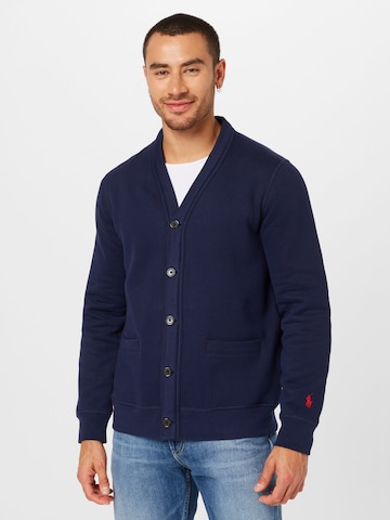 Polo Ralph Lauren Sweat jacket in Blue: front