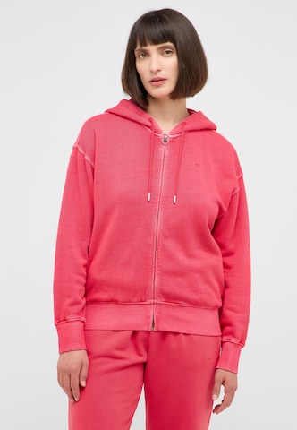 MUSTANG Sweat jacket 'Rochelle ' in Pink: front
