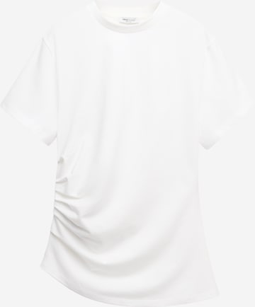 Tricou 'REBE' de la MANGO pe alb: față