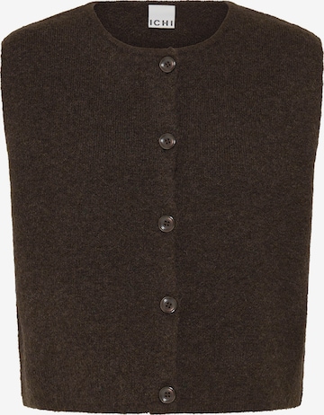 ICHI Strikvest 'PANORA ' i brun: forside