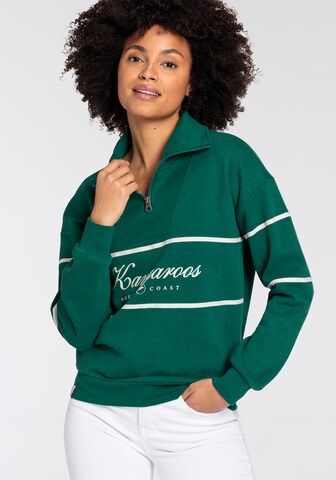 KangaROOS Sweatshirt in Grün: predná strana