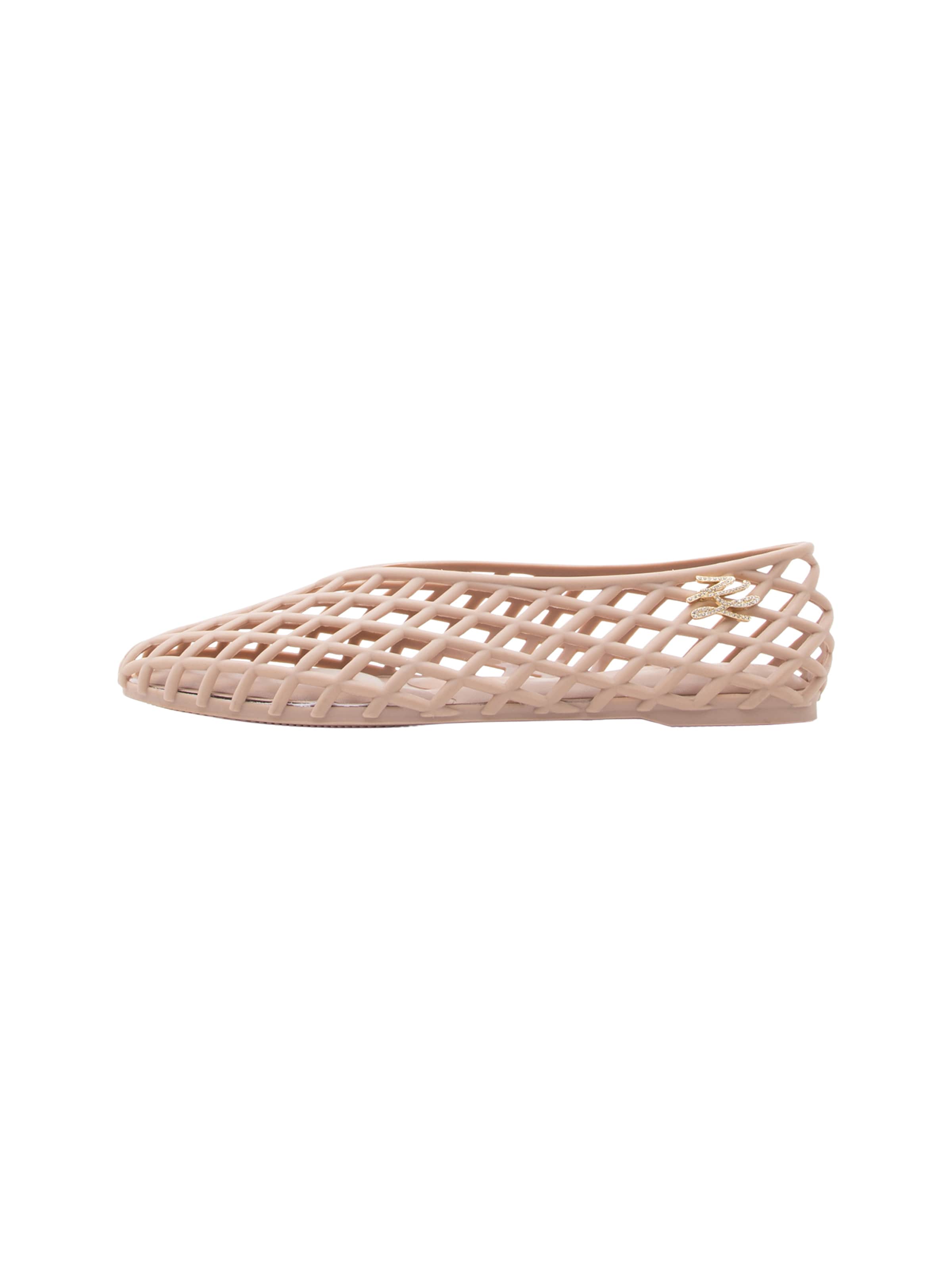 Ballerines Karl Lagerfeld en beige : devant