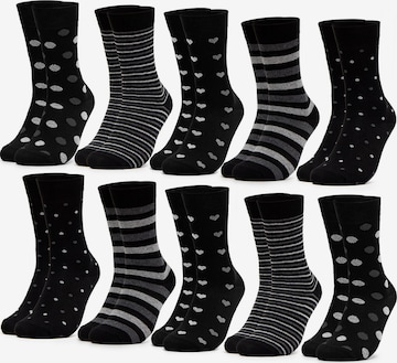 Chaussettes 'Rita' Occulto en noir : devant