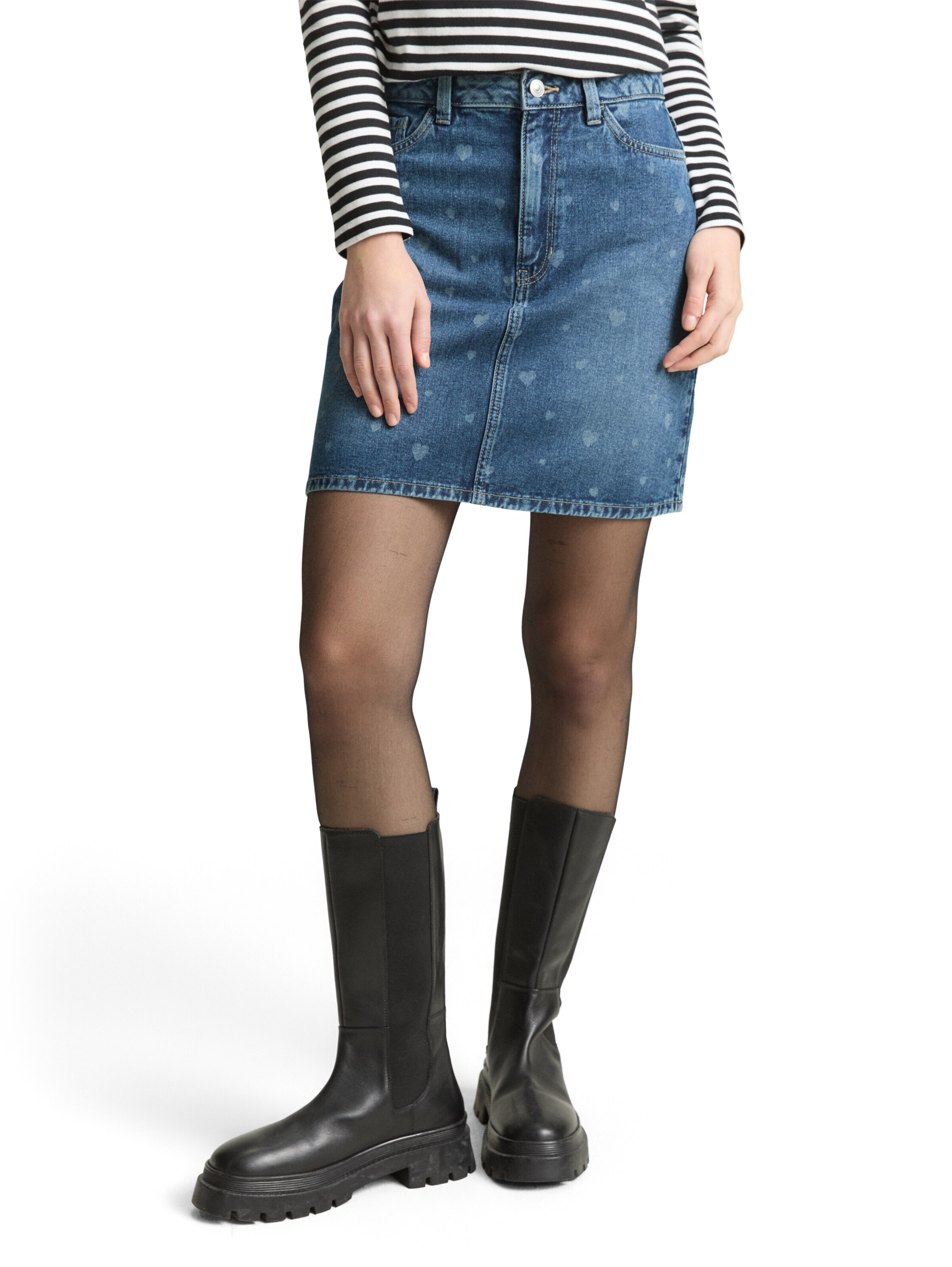 TOM TAILOR DENIM - Falda en azul: frente