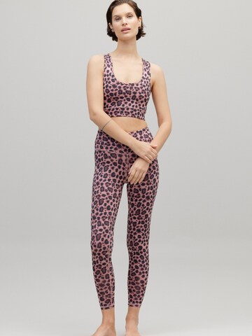 Skinny Leggings 'Cropped' Hey Honey en violet