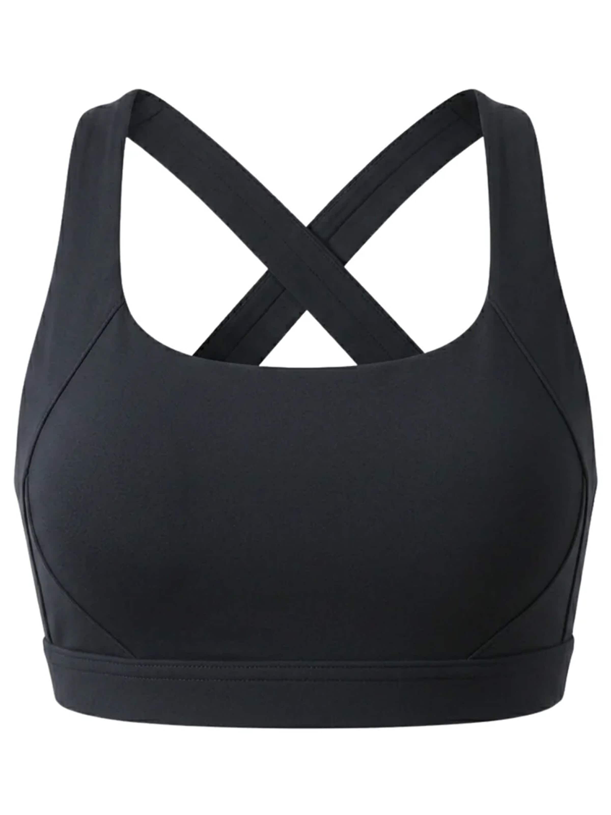 Shapetape Klassiek Sport bh 'Sport BH met Crossback' in Zwart